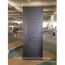 Amerikanisches Roteiche furniert bündig Holztür Design mit Metallstreifen in den Rillen
